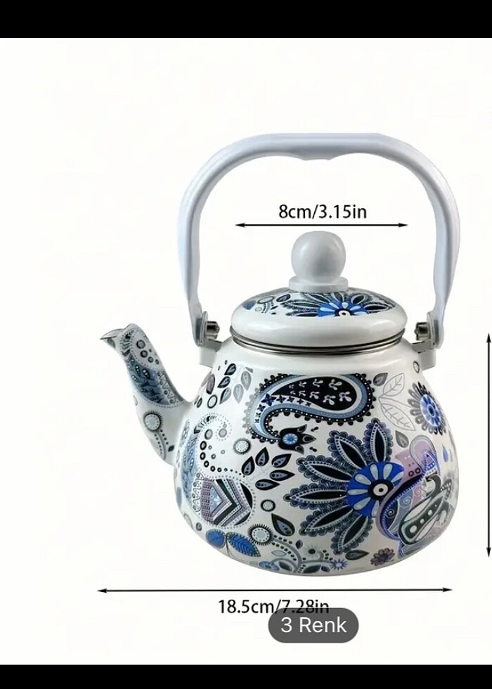 Eski nostalji çaydanlık - Görsel 2