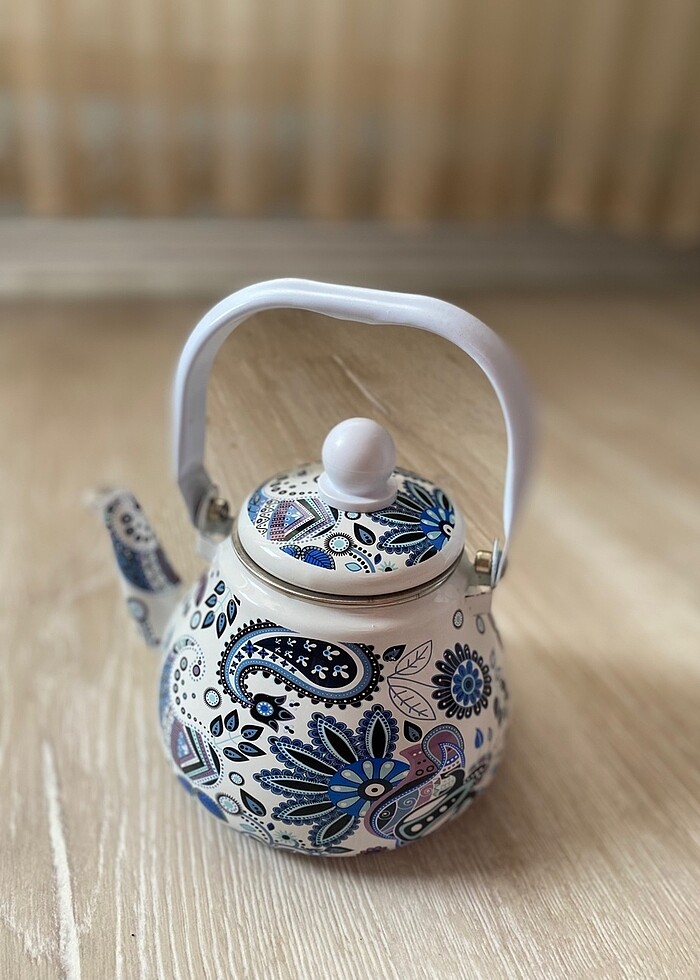 Eski nostalji çaydanlık - Görsel 5