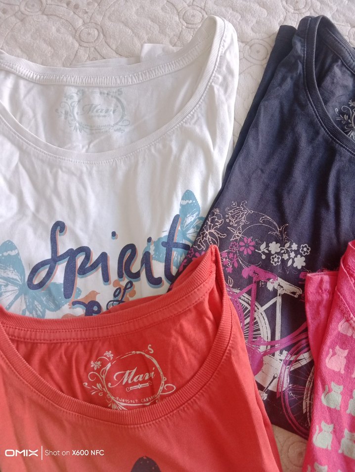 Kızlar için Renkli Baskılı Kısa Kollu Tişört - Görsel 2