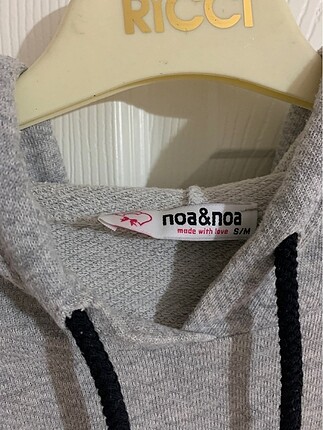 m Beden gri Renk Şapkalı kısa sweatshirt