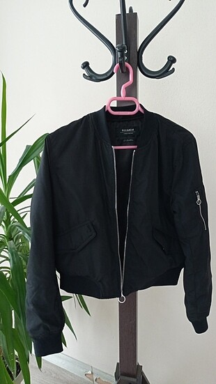 Pull&bear siyah bomber ceket