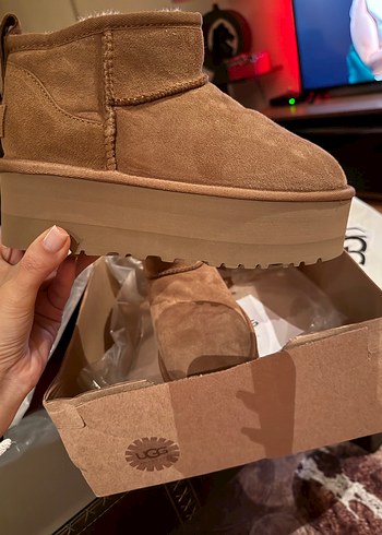 38 Beden camel Renk Ugg platform orjinal