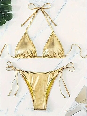 Gold metalik bikini