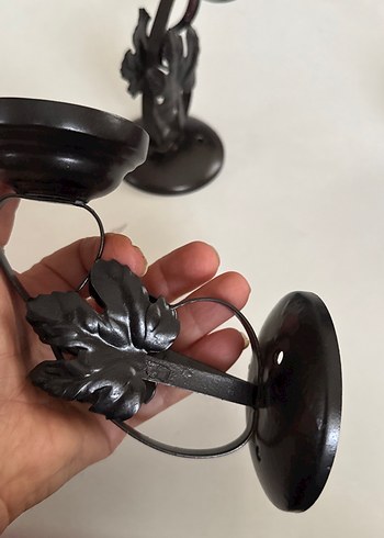 Diğer Metal Mumluk Çift Set
