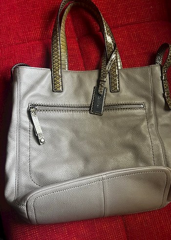  Beden Yılan Desenli Deri Kadın Calvin Klein Çanta
