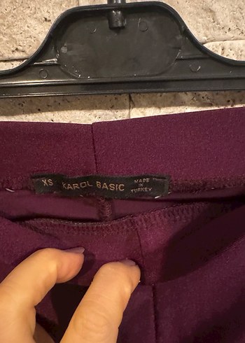 Bordo Karol Basic Spor Tayt. XS - Görsel 2