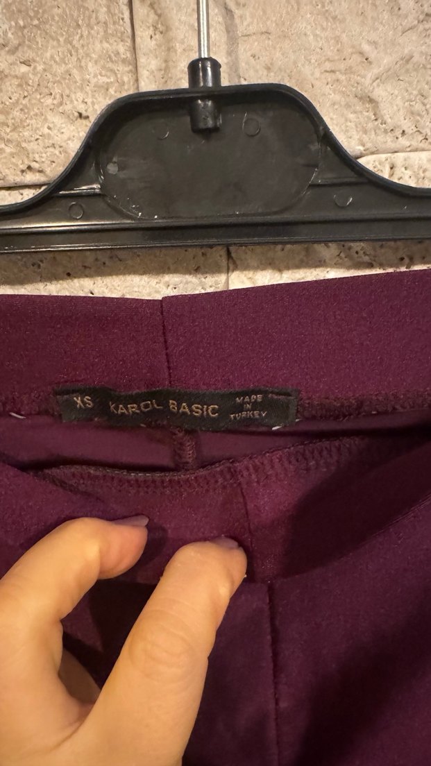 Bordo Karol Basic Spor Tayt. XS - Görsel 2