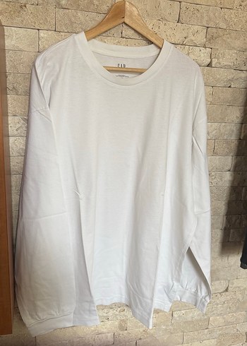 GAP Erkek Beyaz Pamuklu Tişört - Görsel 6