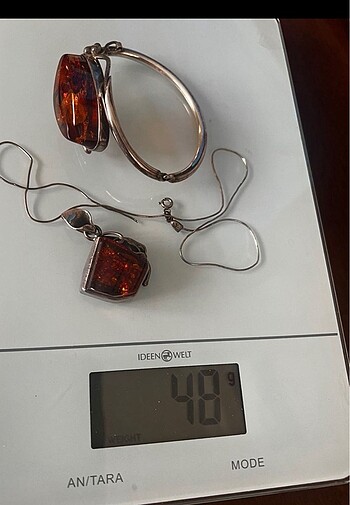 Diğer Kehribar Gümüş Kolye Ve Bileklik
