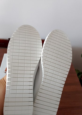 40 Beden Beyaz Stiletto düz Topuklu hakiki deri Hush Puppies Babet