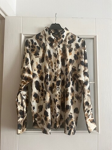 Mango leopar gömlek