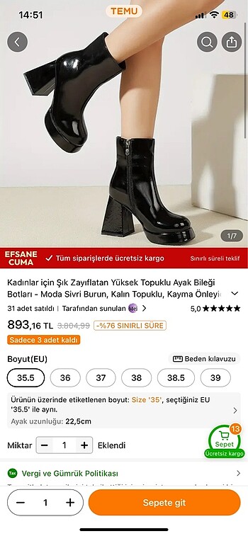 Diğer Temu Topuklu Bot