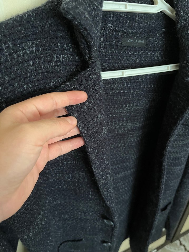 Lacivert  Triko erkek Hırka - Görsel 2