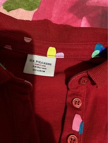 Us polo kırmızı yakalı lakos tshirt - Görsel 2