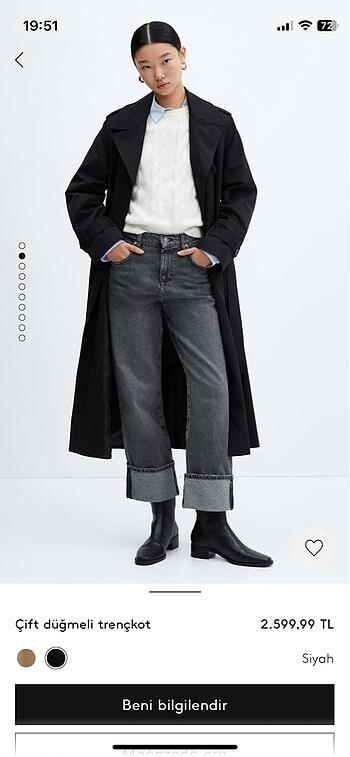 Mango Etiketli trenchcoat