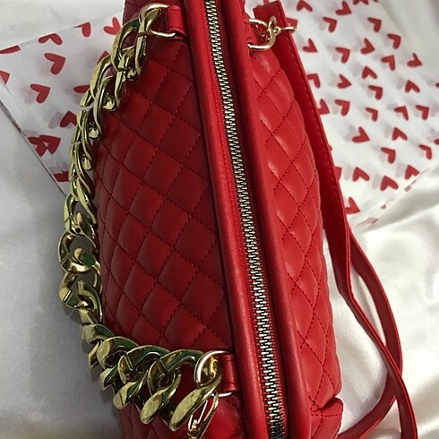 Zara Yılbaşı Kırmızı Askılı Çanta