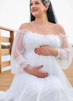 KİRALIK hamile dış cekım elbisesi