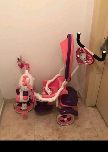 Hello Kitty Pembe Hello Kitty Üç Tekerlekli Bisiklet