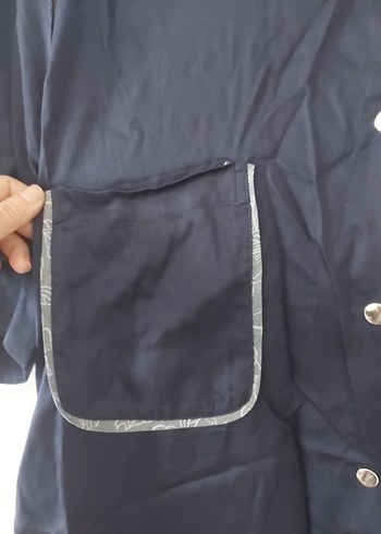 Lacivert Uzun Kadın tunik - Görsel 5