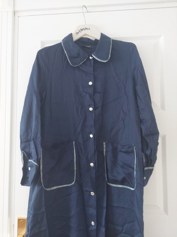 Lacivert Uzun Kadın tunik - Görsel 2