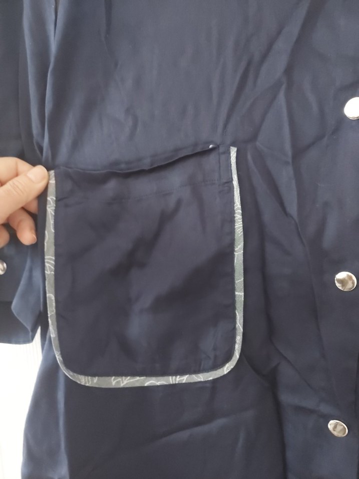 Lacivert Uzun Kadın tunik - Görsel 5