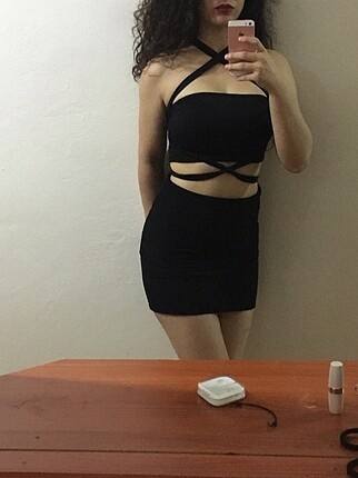 Şeritli basic mini üst