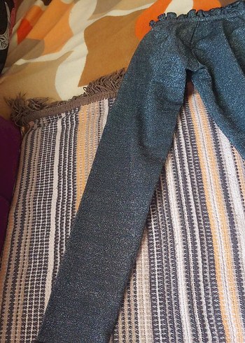 s Beden Gri Örgü Kadın Denim Bluz
