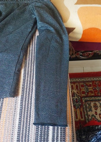 Koton Gri Örgü Kadın Denim Bluz
