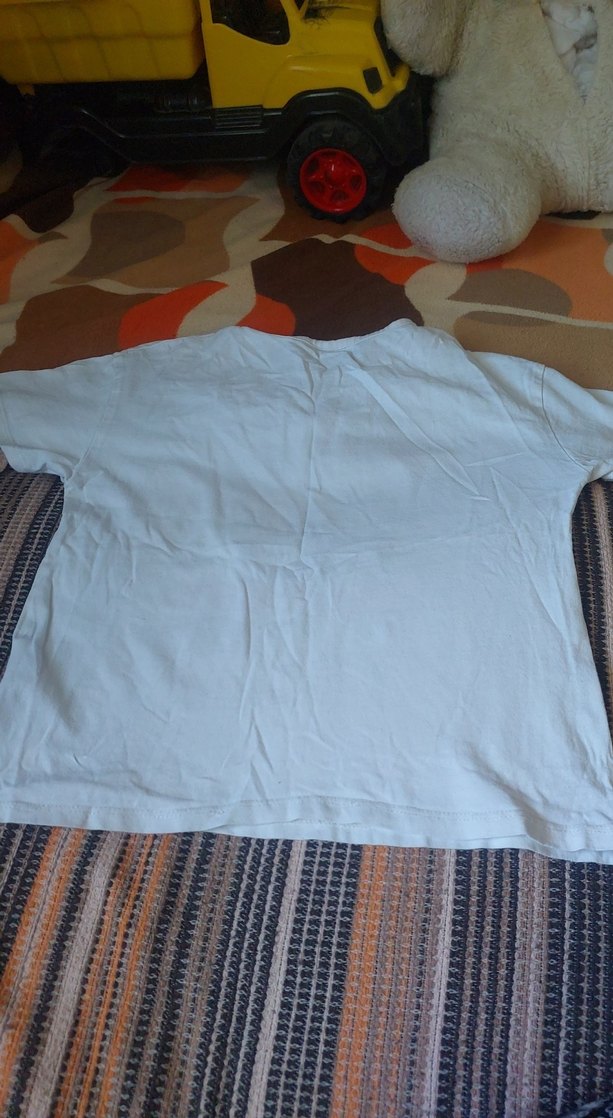 Baskılı Beyaz Kız Çocuk Tişörtü - Görsel 3