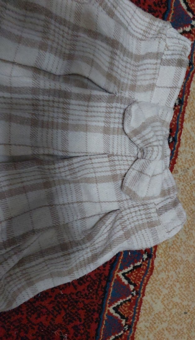 Kız Çocuk Bej Pilili Etek - Görsel 2