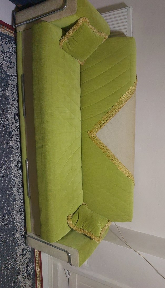 Nakışlı Açık Yeşil Geleneksel Koltuk Örtüsü - Görsel 2