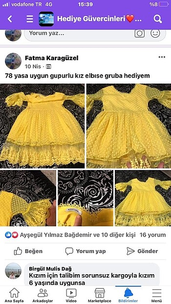 7 Yaş Beden Elbise