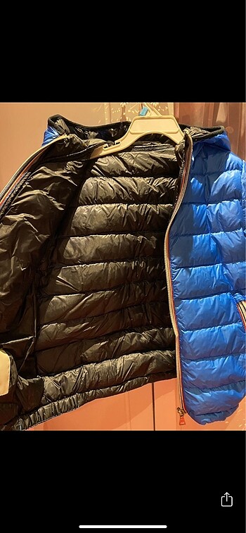 8 Yaş Beden mavi Renk Moncler orjinal mont 8 yaş