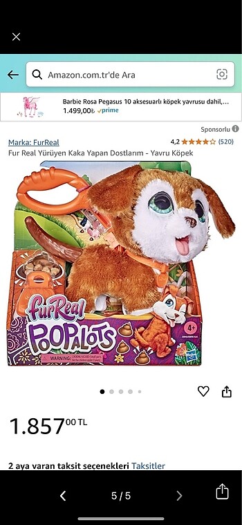 Hasbro kaka yapan oyuncak köpek