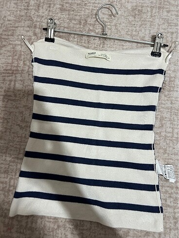 m Beden Pull&bear straplez bluz