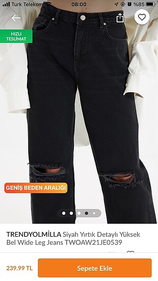 Yüksek bel jeans