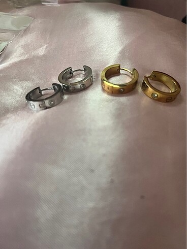 Cartier cartier çelik küpe
