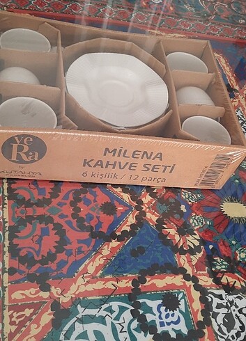 Kütahya porselen milena 12 prç kahve seti