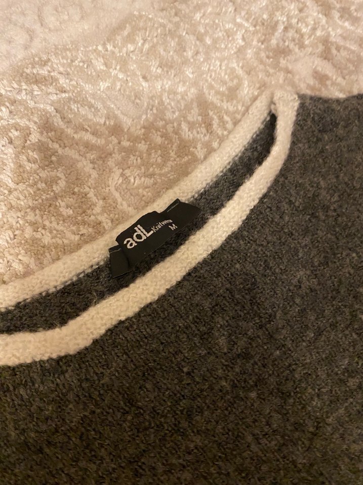 Gri Kadın Triko Uzun Kollu Kazak - Görsel 4