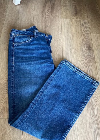 Kadın Mavi kot Pantolon - Görsel 2