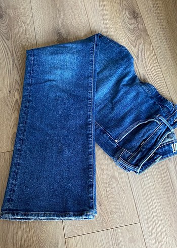 Kadın Mavi kot Pantolon - Görsel 3