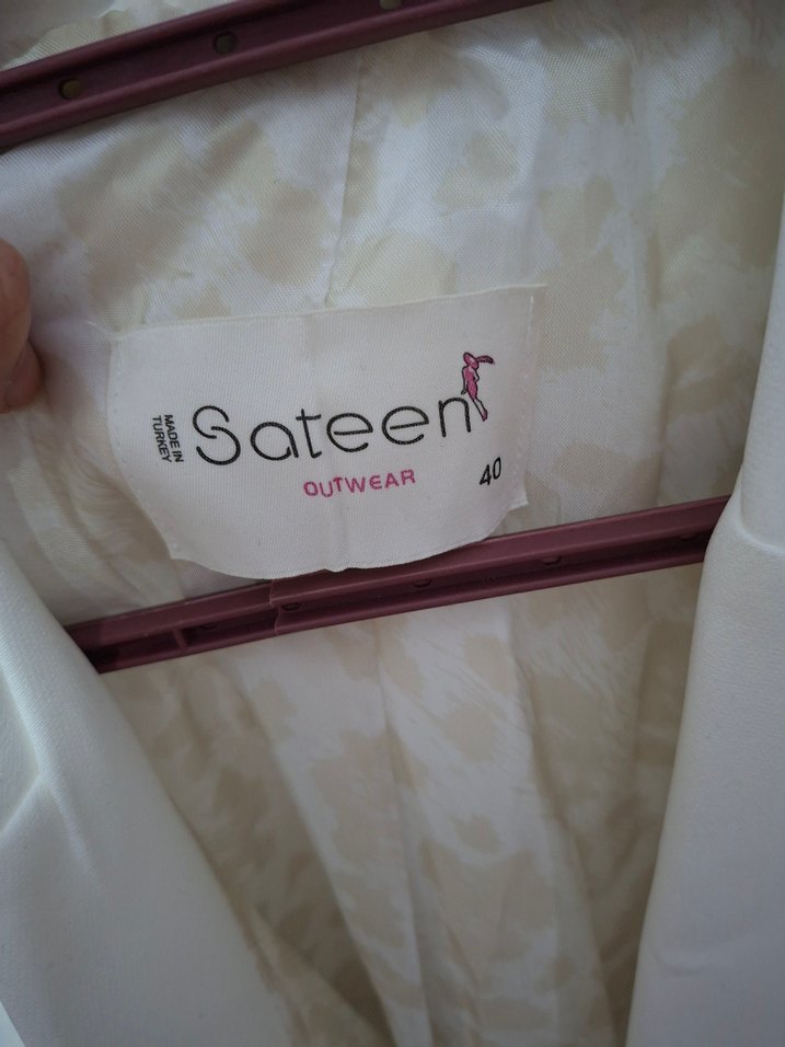 Beyaz Kadın Blazer Ceket - Görsel 3