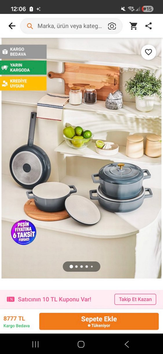 Emsan Blue Royal Tencere Seti - Görsel 4