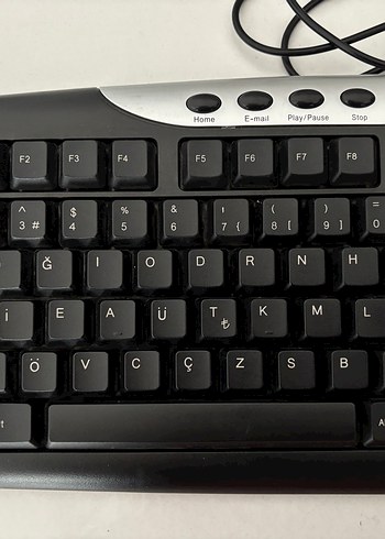 Kablolu Siyah F Klavye - Görsel 2