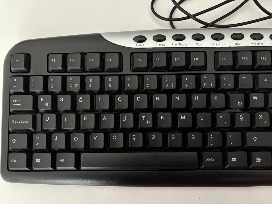 Kablolu Siyah F Klavye - Görsel 2