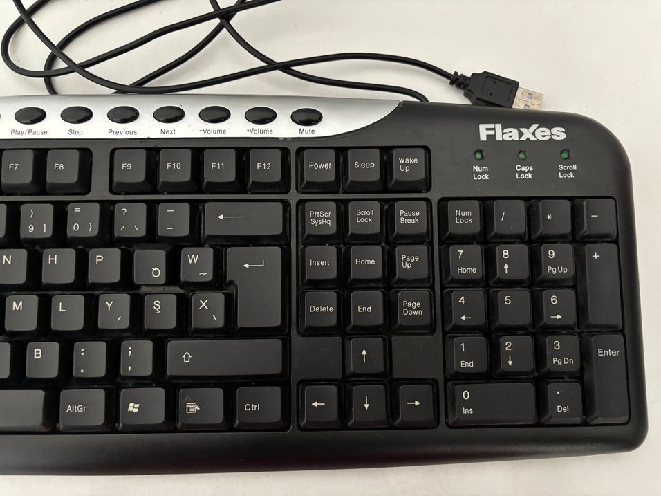 Kablolu Siyah F Klavye - Görsel 3