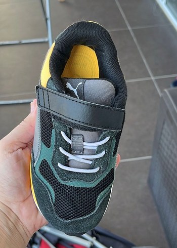 27 Beden gri Renk Puma Cırtlı Çocuk Spor Ayakkabı #puma