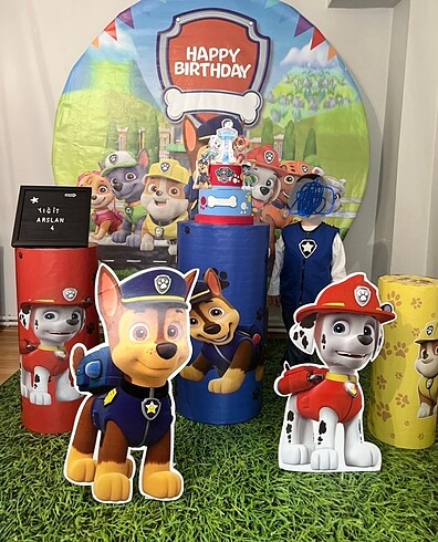 4 Yaş Beden Paw patrol chase kostümü #dogumgunu