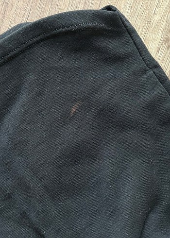 Kadın Siyah Pamuklu Rahat Mini Şort - Görsel 2