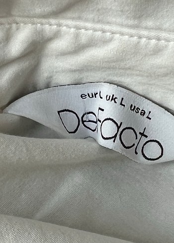 Beyaz Keten Salaş Kadın Gömlek - Görsel 4